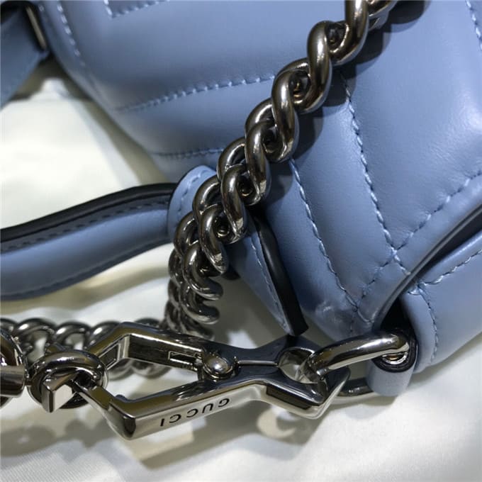 TÚI Gucci GG marmont mini top handle bag blue Top Quality