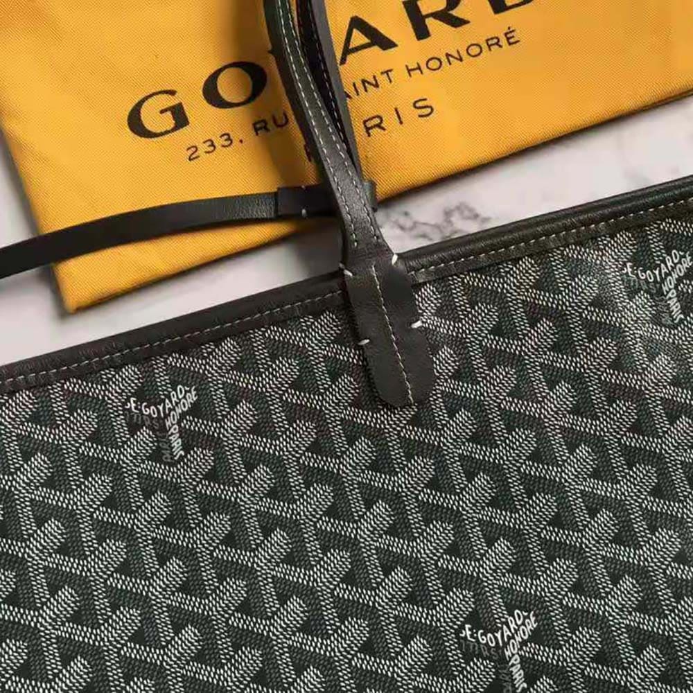 TÚI Goyard Women Sac Saint Louis GM in Goyardine Canvas & Chevroches Calfskin-Silver