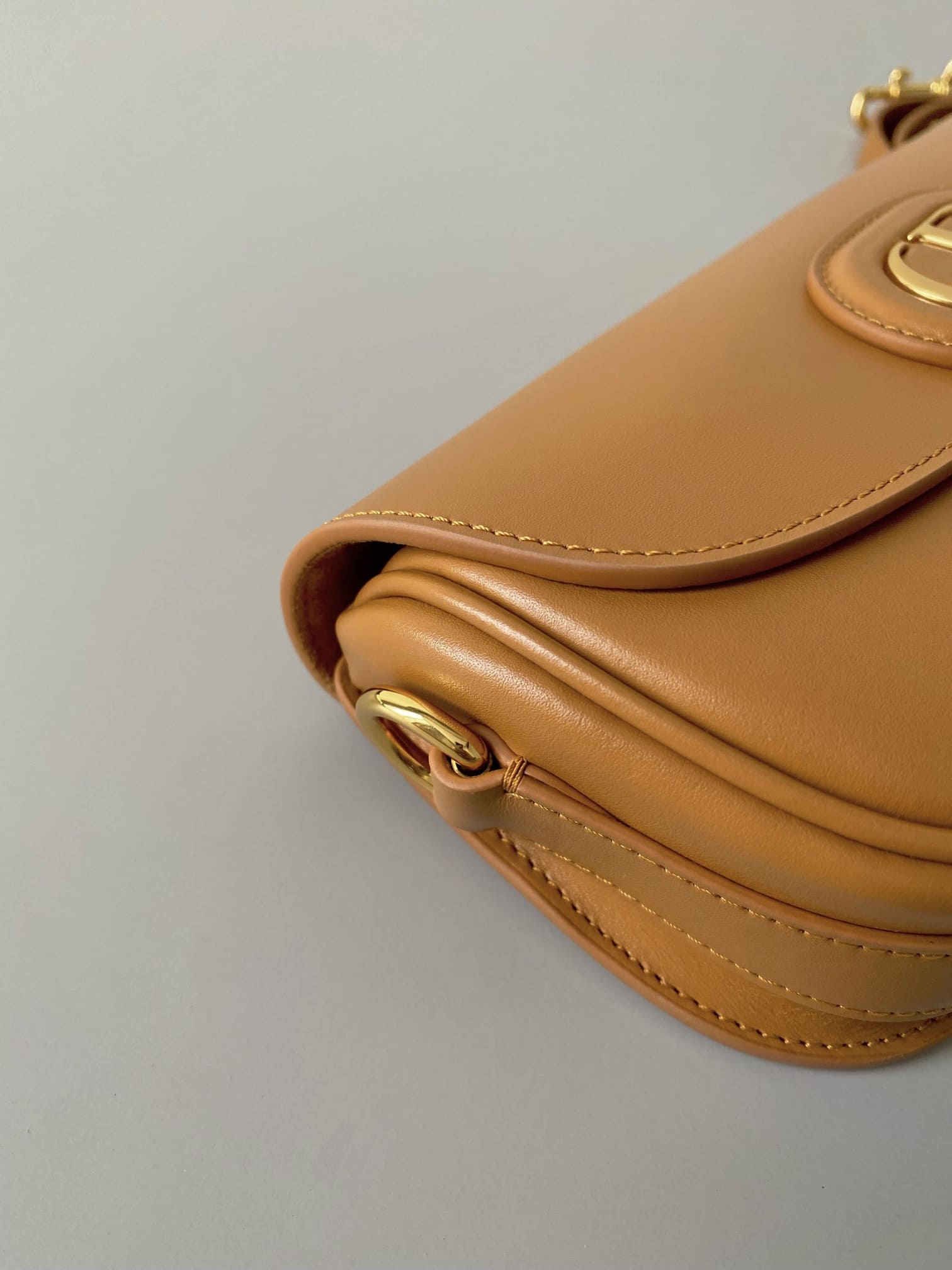 TÚI Dior Women Bobby East-West Bag Box Calfskin-Orange Top Quality