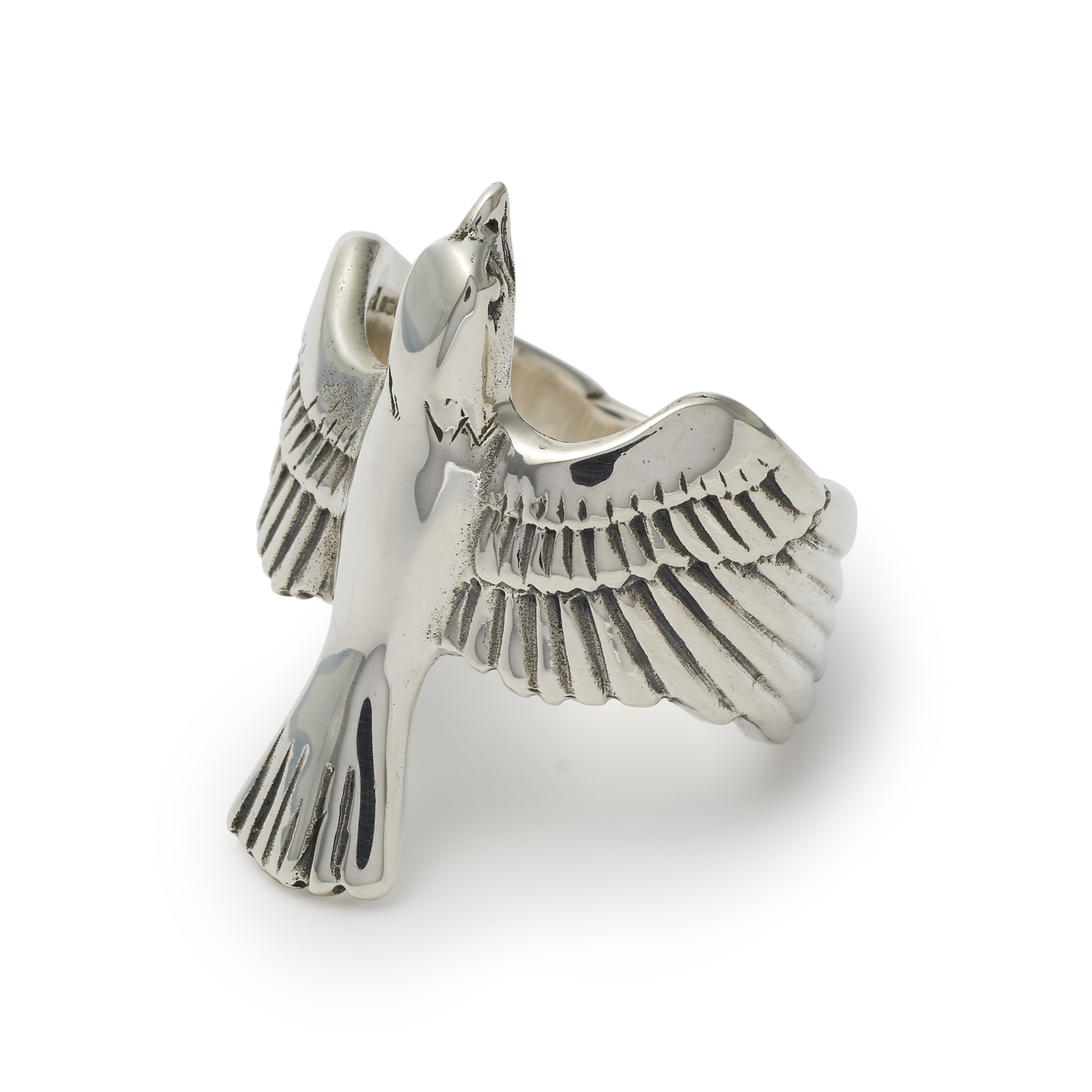 THE FLYING Eagle Ring silver sterling 925 Italia