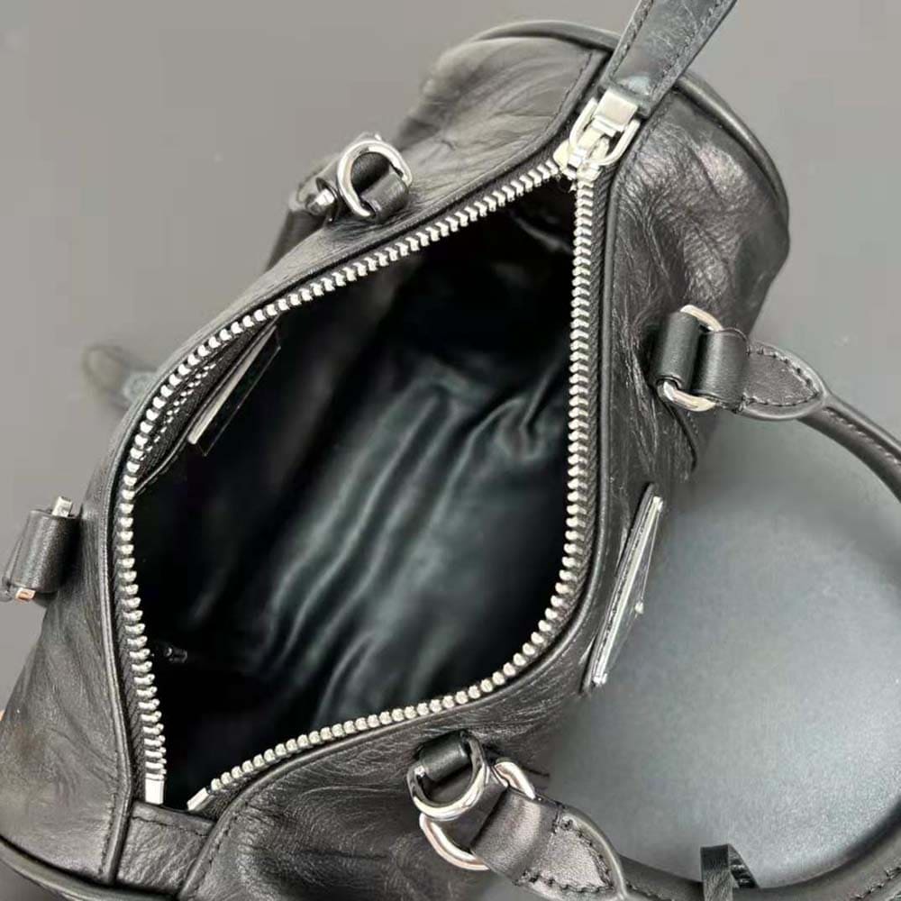 TÚI Prada Women Antique Nappa Leather Handbag-Black