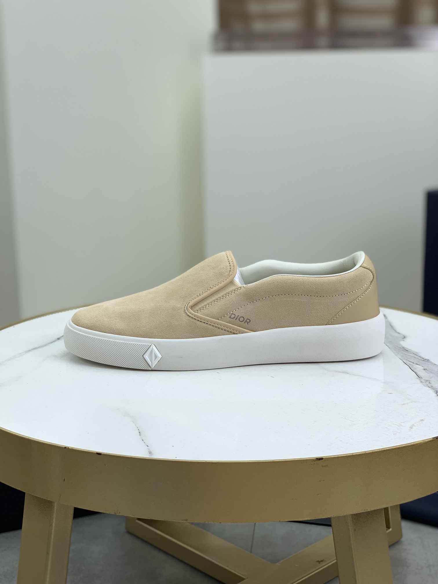 GIÀY CHRISTIAN DIOR LEATHER SLIP ON SHOES AAA