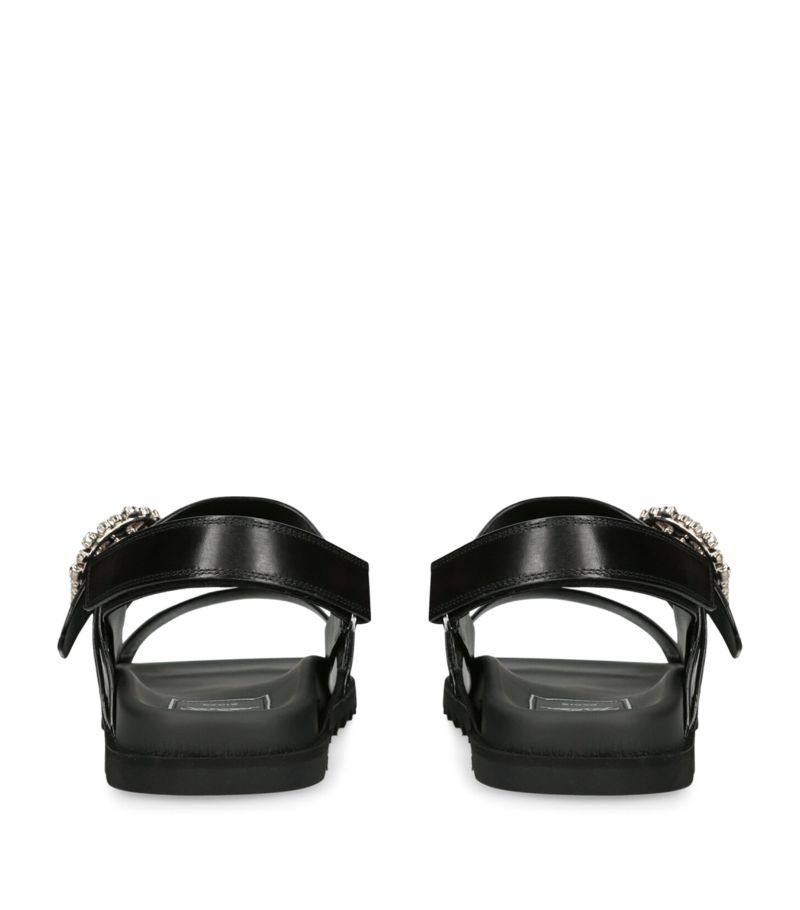 GIÀY ROGER VIVIER Slidy Viv Strass Slingback Sandals