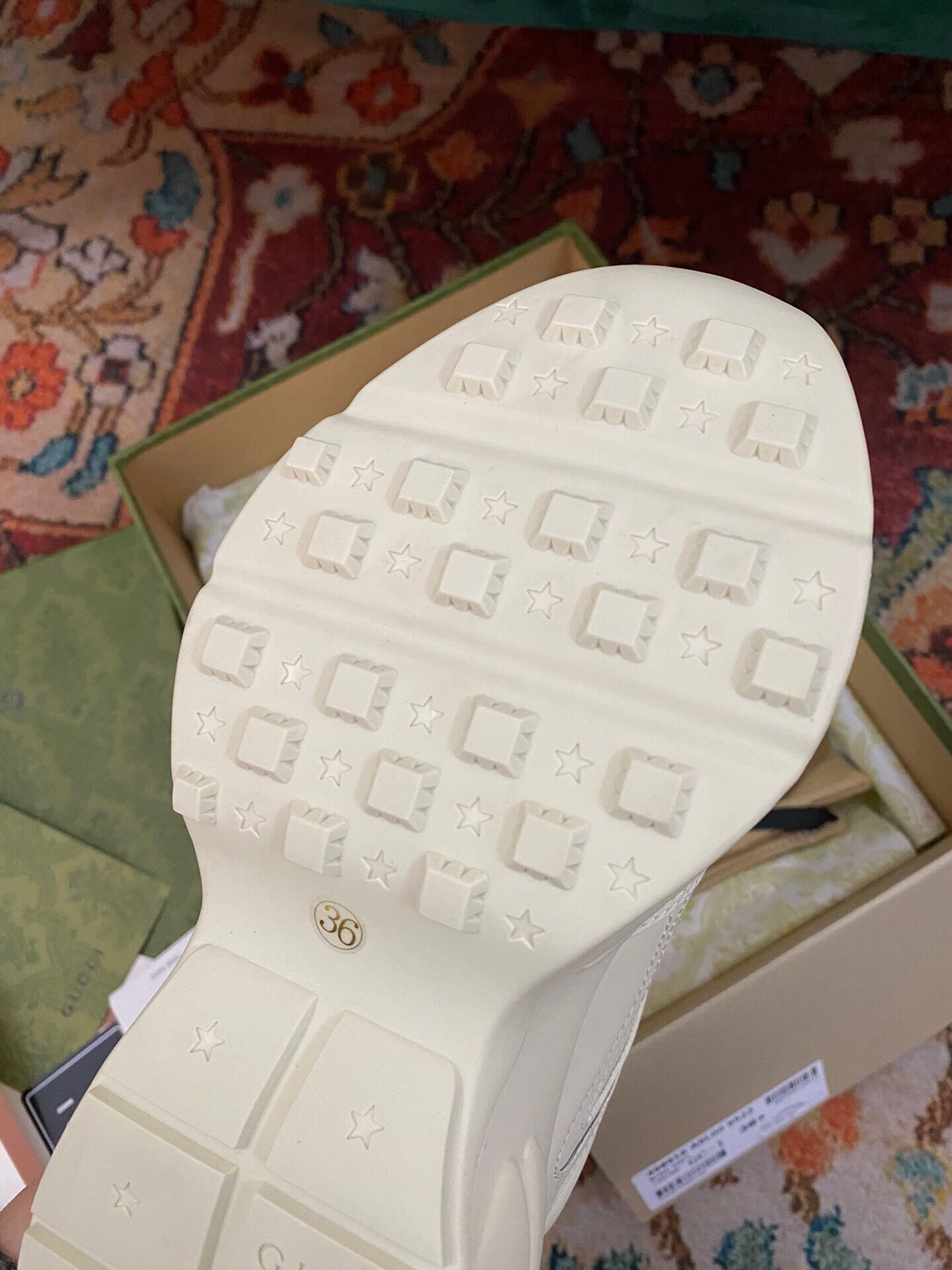 GIÀY GUCCI RHYTON GG ITALIA SNEAKERS SHOES UNISEX