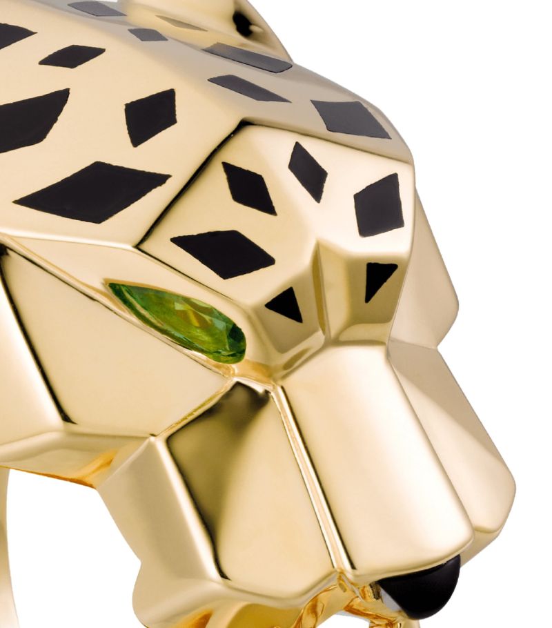 Nhẫn CARTIER Yellow Gold, Tsavorite and Onyx Panthère de Cartier Ring vàng vàng 18K