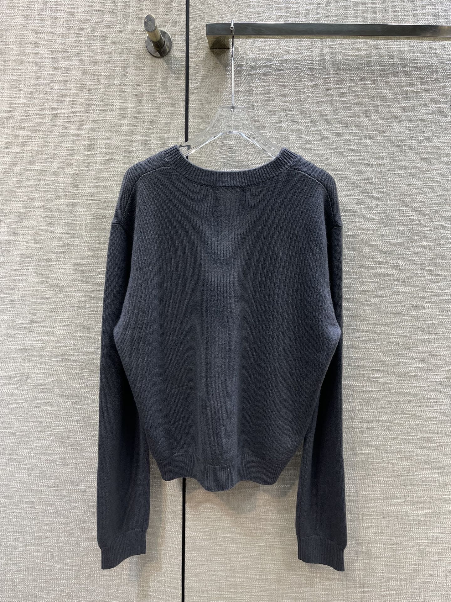 ÁO DIOR V-Neck Gray Sweater