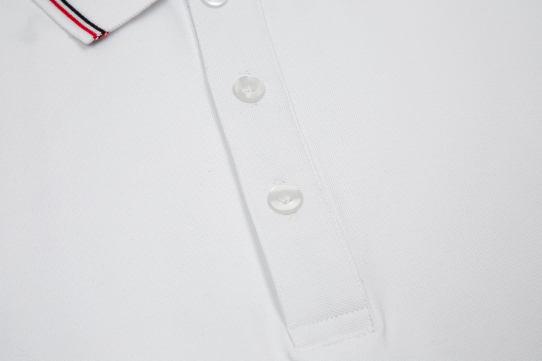 ÁO MONCLER Collar Logo Polo-Shirt