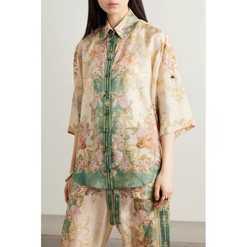 ÁO ZIMMERMANN Flower Vintage Dress High Classy