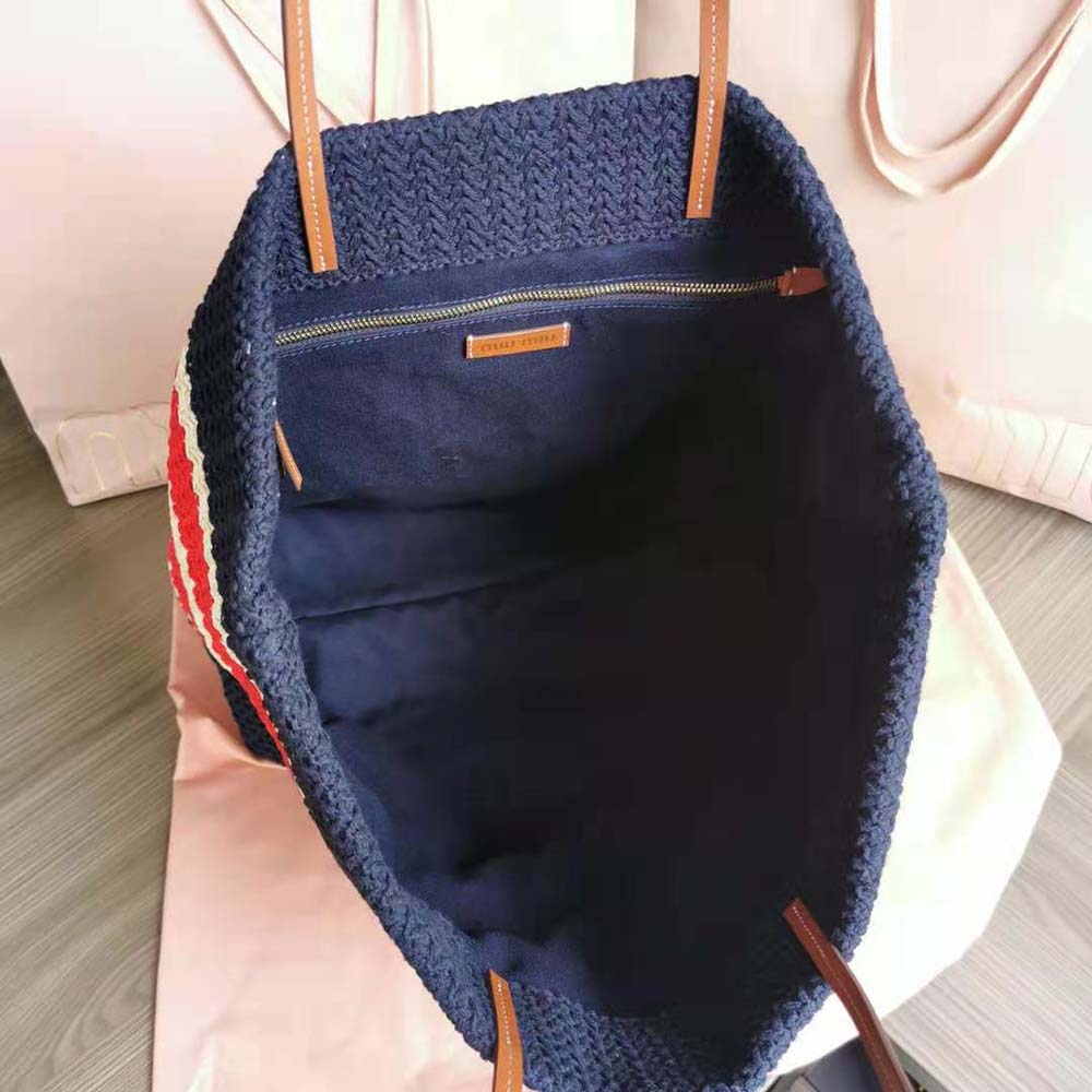 TÚI Miu Miu Women Woven Fabric Tote Bag-Black