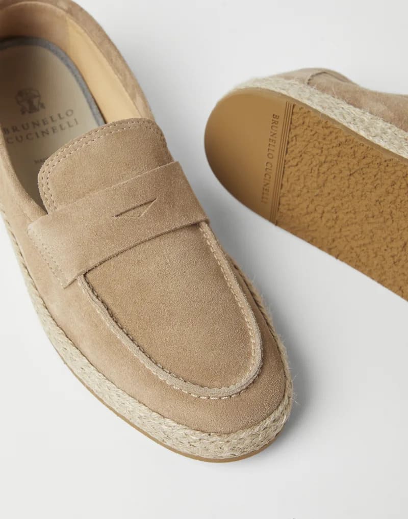 GIÀY BRUNELLO CUCINELLI SLIP ON ROPE SHOES AAA DA LỘN
