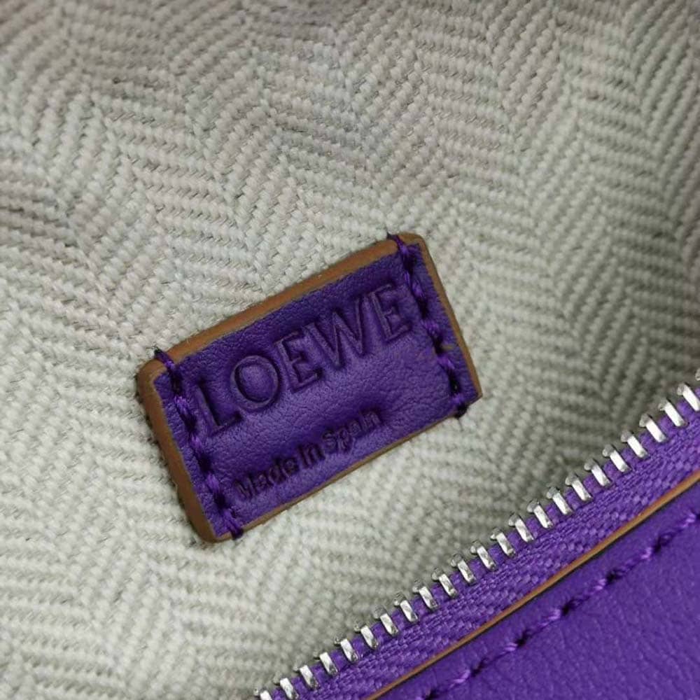 TÚI Loewe Women Mini Puzzle Bag in Classic Calfskin-Purple