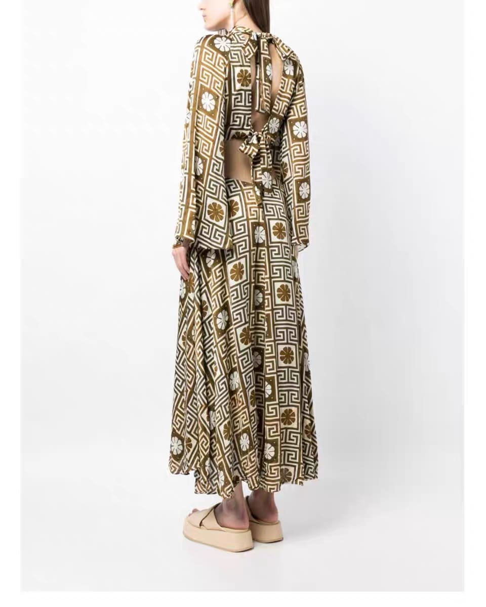 VÁY ALE'MAIS Flower Vintage Dress High Classy