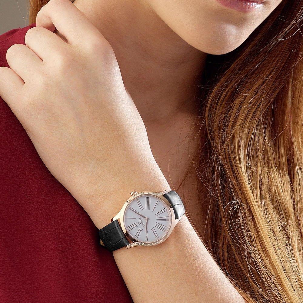 ĐỒNG HỒ OMEGA De Ville Tresor 18ct Sedna Gold Diamond Ladies Watch