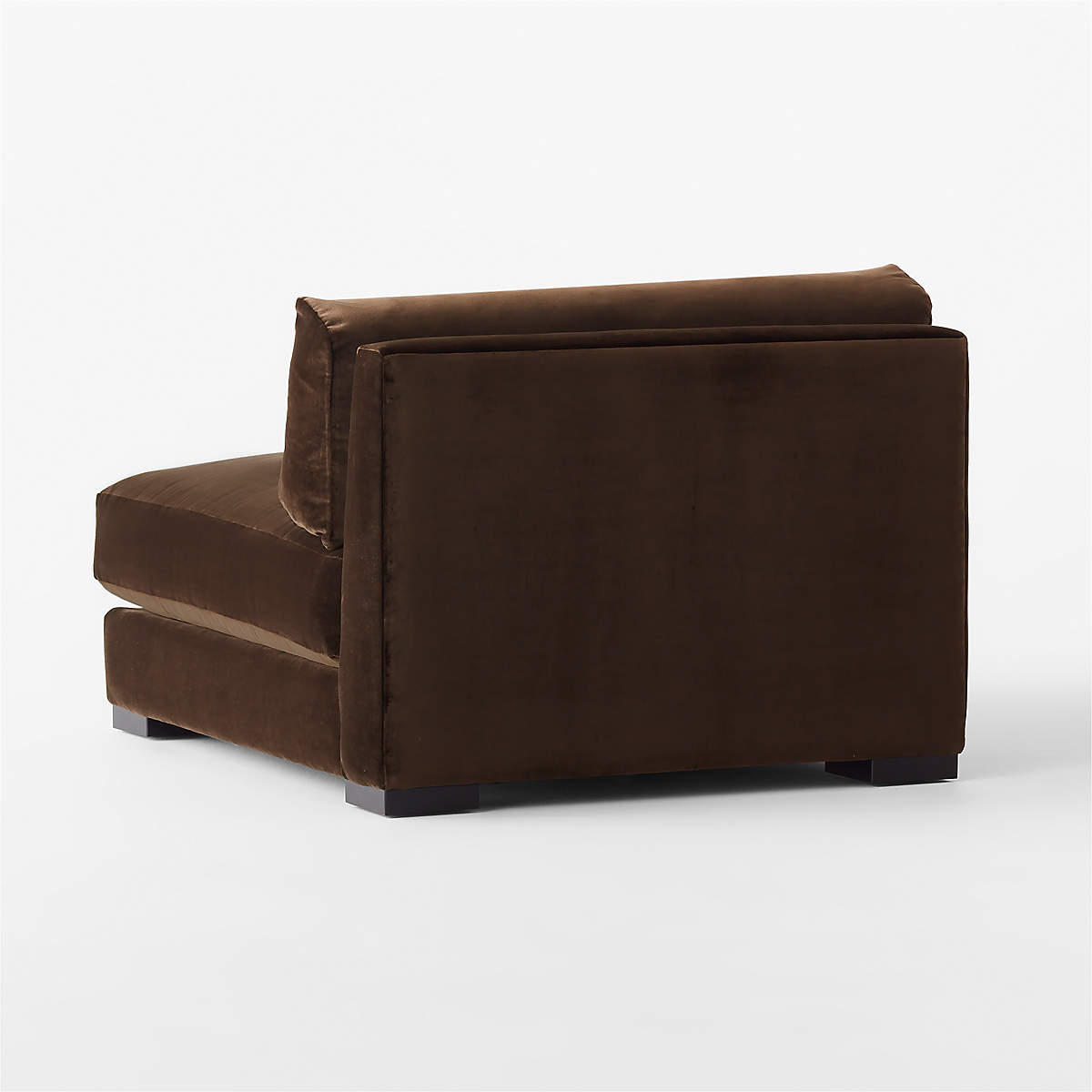 SOFA NỈ ESPRESSO VELVET ARMLESS CHAIR