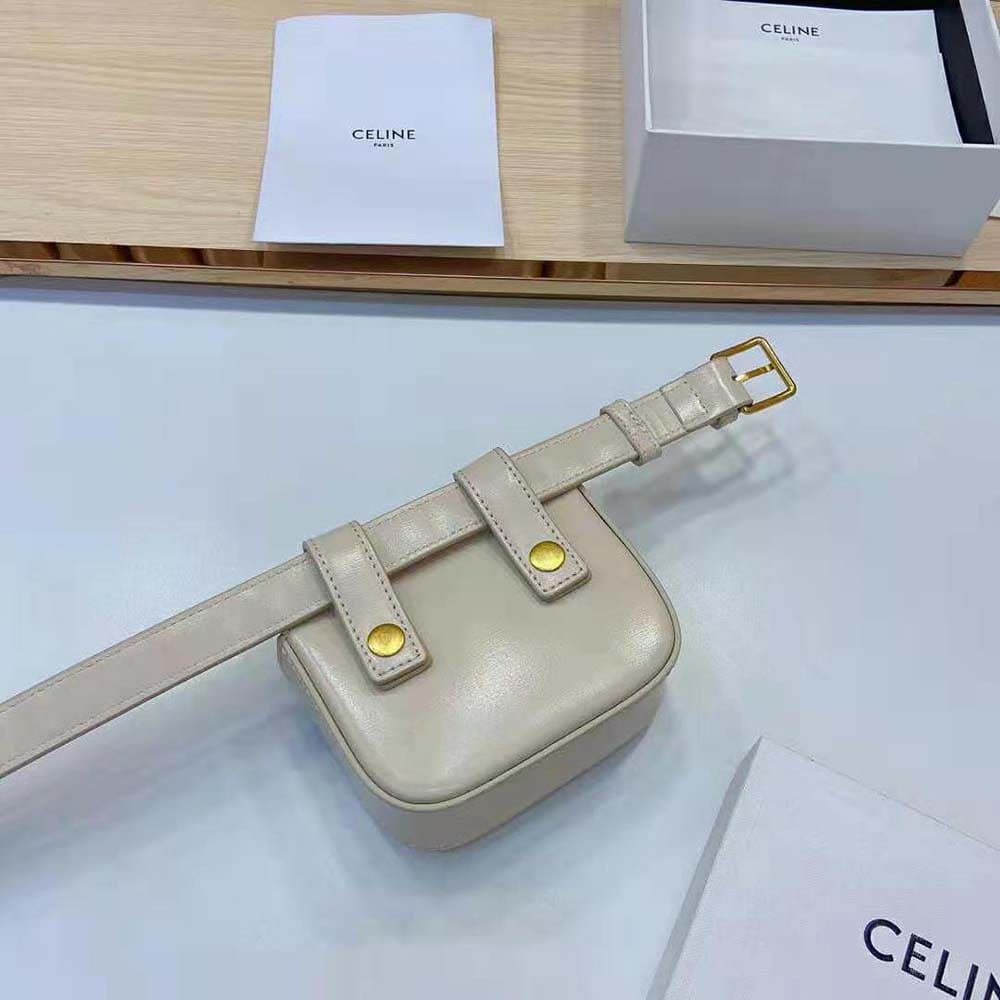 TÚI Celine Women Belt Bag Triomphe Belt in Triomphe Canvas and Calfskin