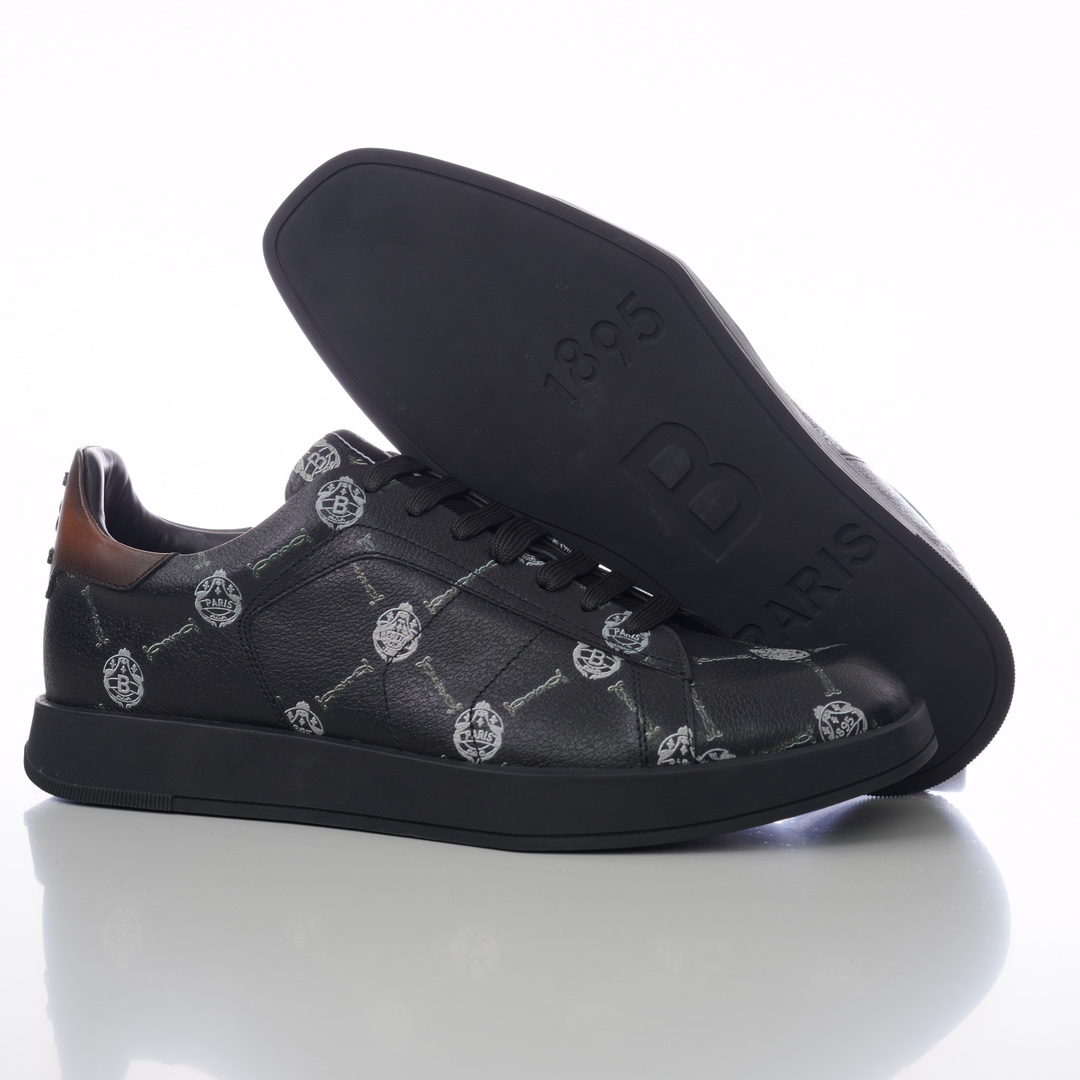 GIÀY BERLUTI LOGO LEATHER SNEAKER SHOES AAA