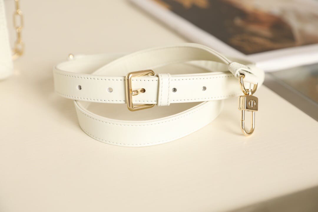 TÚI CHRISTIAN DIOR Lady D-Joy Bag Bright White Cannage Lambskin