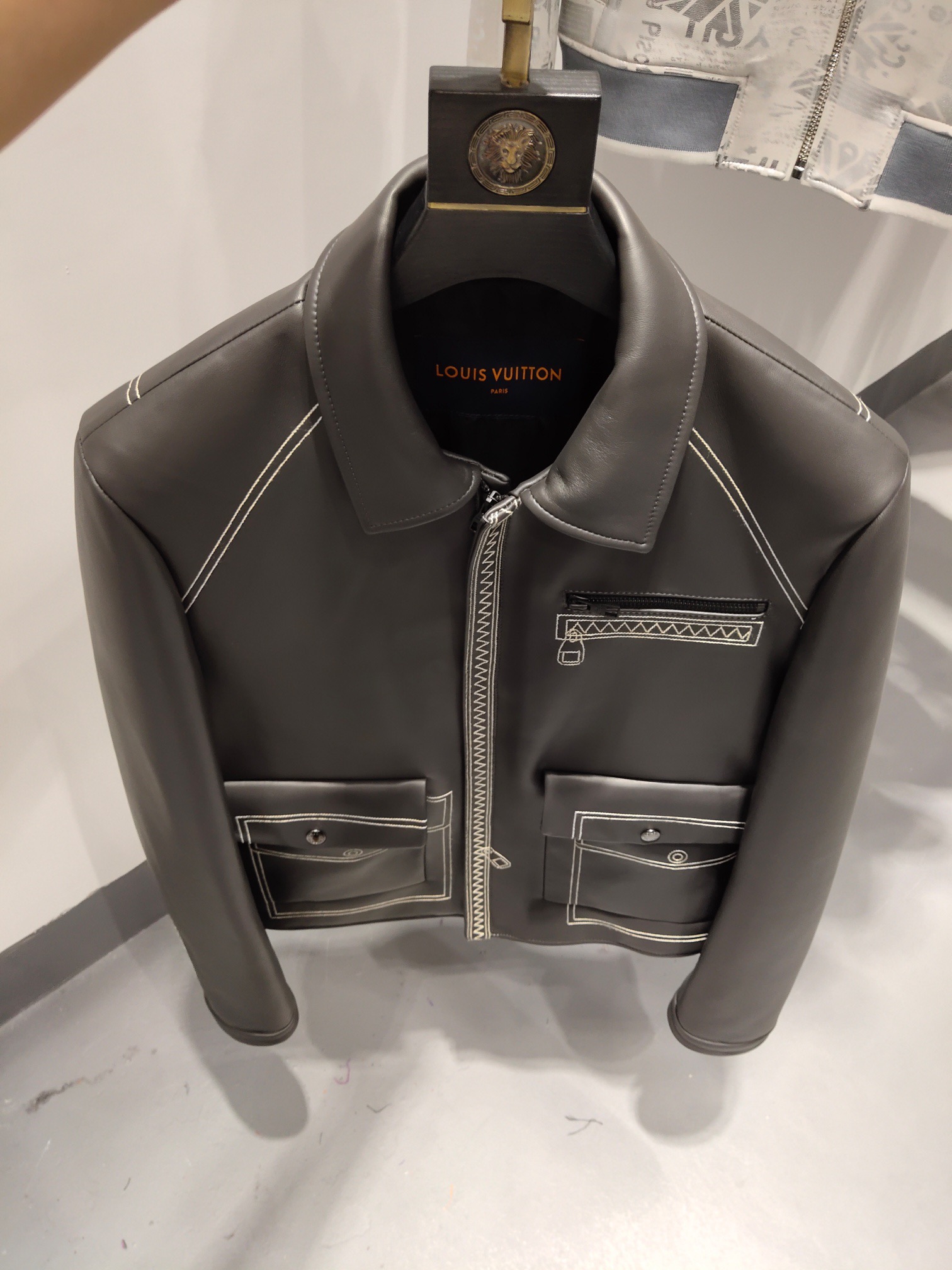 ÁO LOUIS VUITTON LEATHER JACKET