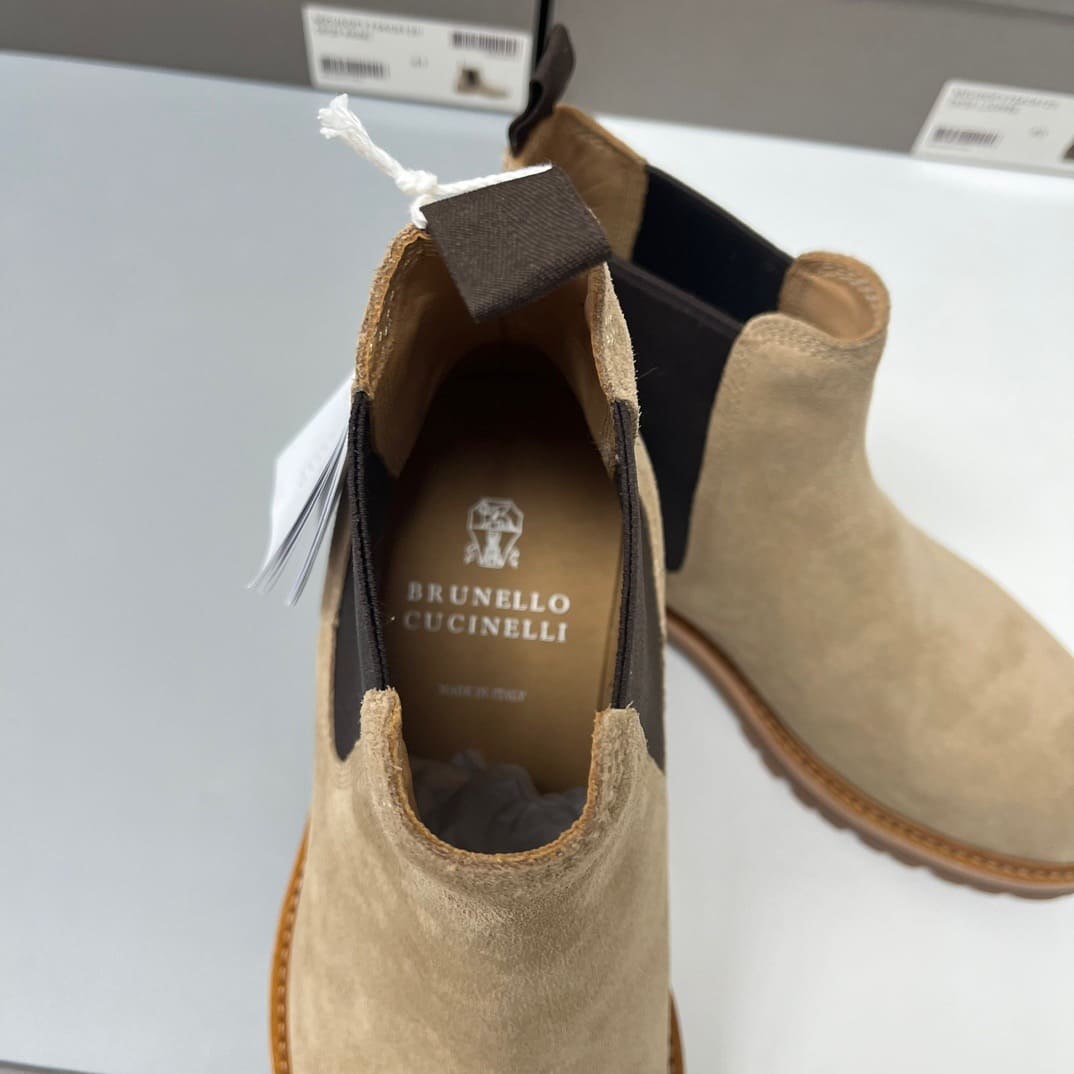 GIÀY BRUNELLO CUCINELLI CHELSEA BOOTS SHOES AAA DA LỘN