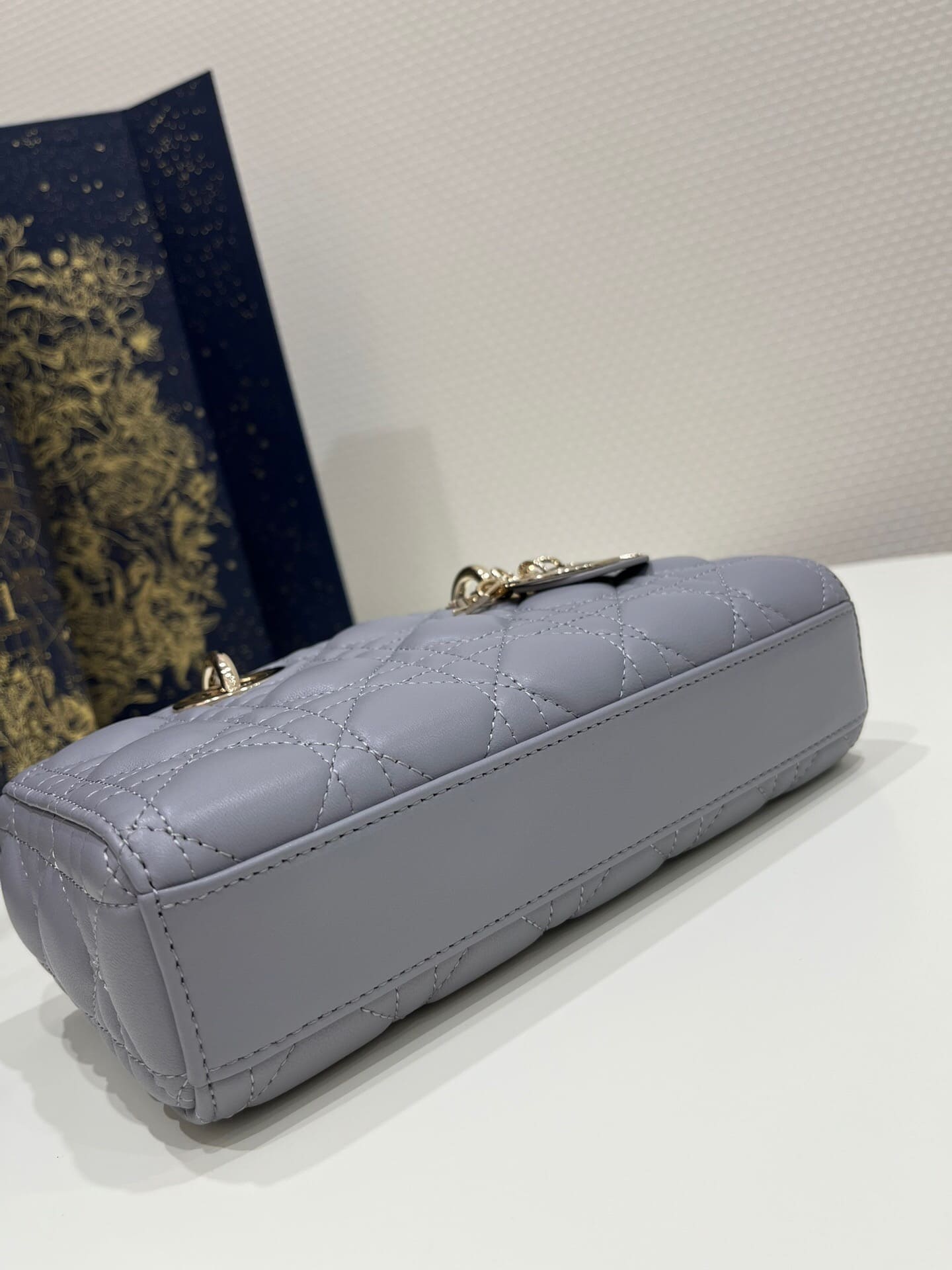 TÚI CHRISTIAN DIOR Lady D-Joy Bag Bright Elephant Cannage Lambskin