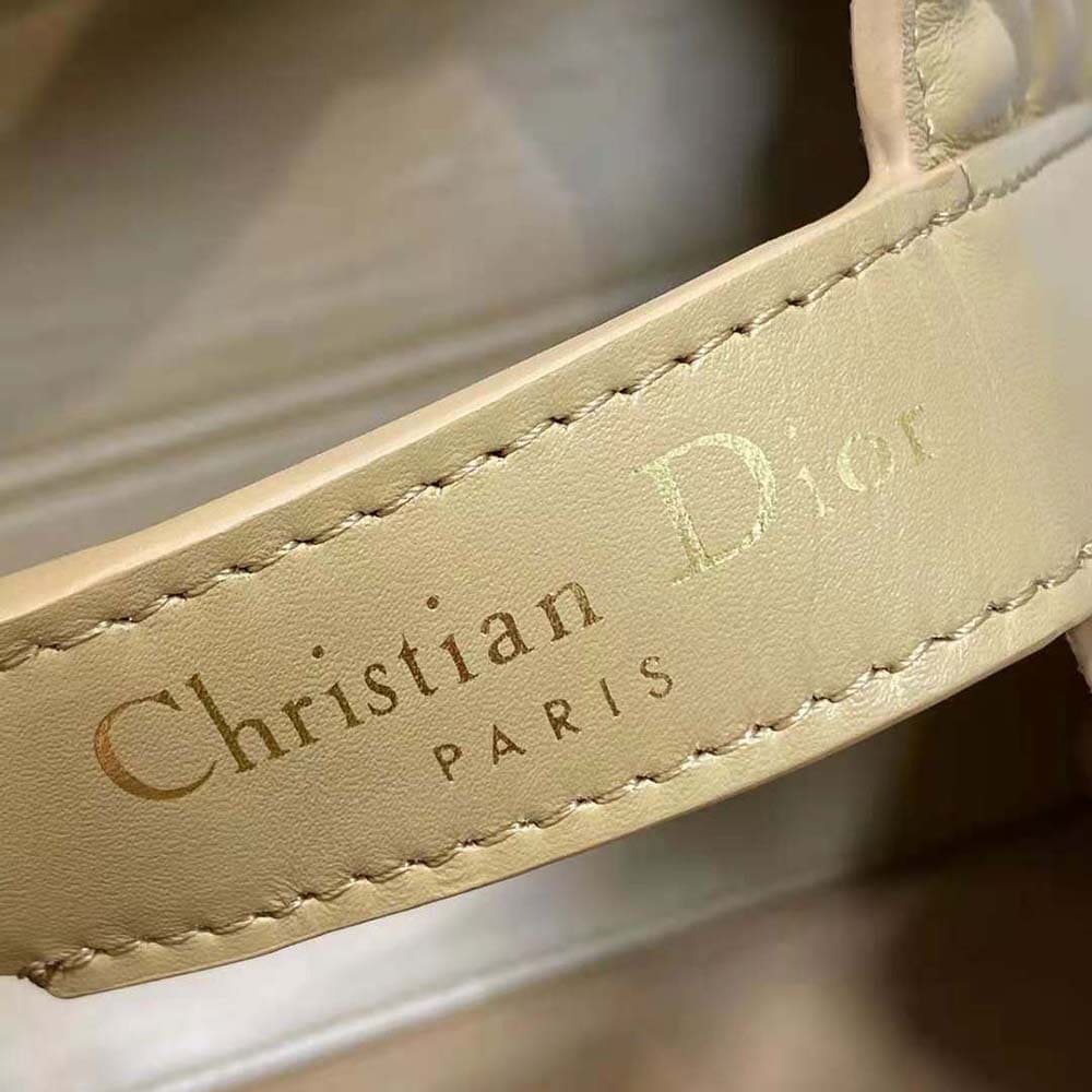 TÚI Dior Women Medium Dior Toujours Bag Medium Tan Macrocannage Calfskin