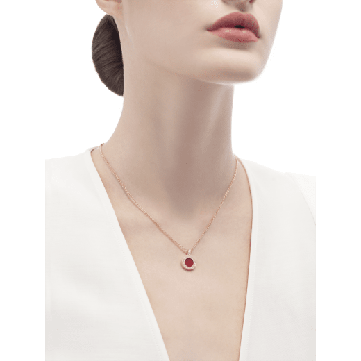 DÂY CHUYỀN BULGARI DIVAS’ DREAM CARNELIAN & M.O.P DIAMOND 18K ROSE GOLD