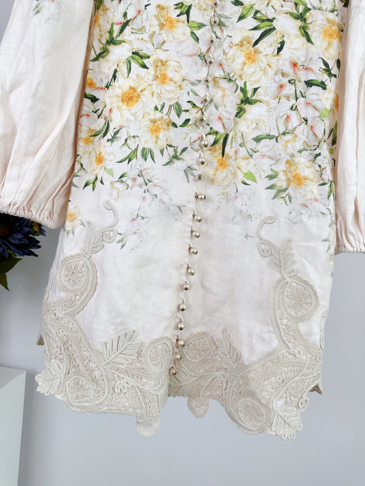 VÁY ZIMMERMANN Lace Fabric Flower Vintage Dress