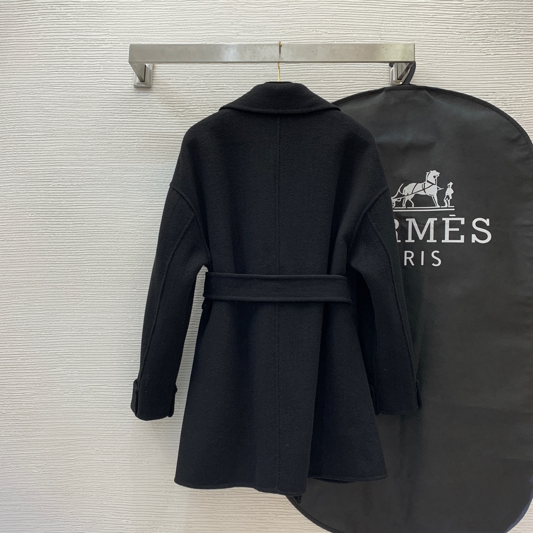 ÁO HERMES CASHMERE ORANGE Jacket Top AAA