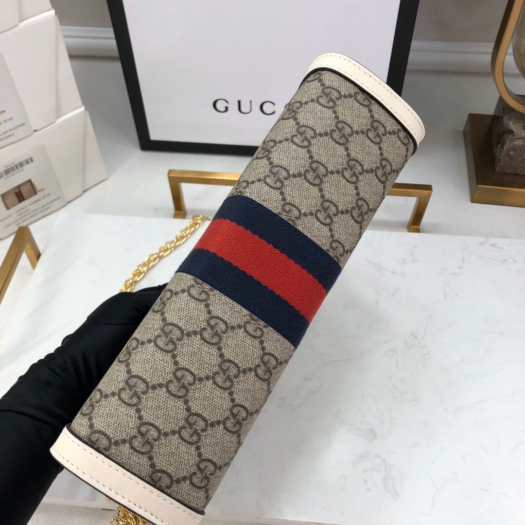 TÚI Gucci Ophidia GG small shoulder bag white Top Quality