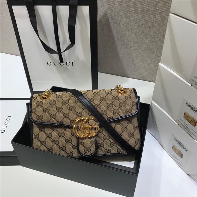 TÚI Gucci GG marmont small shoulder bag black Top Quality