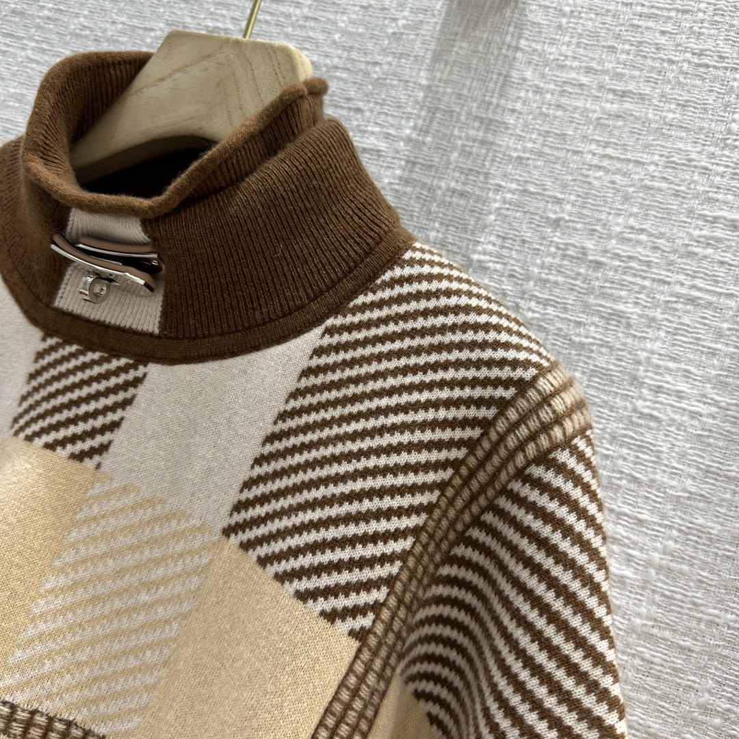 ÁO HERMES KELLY Wool-jersey sweatshirt