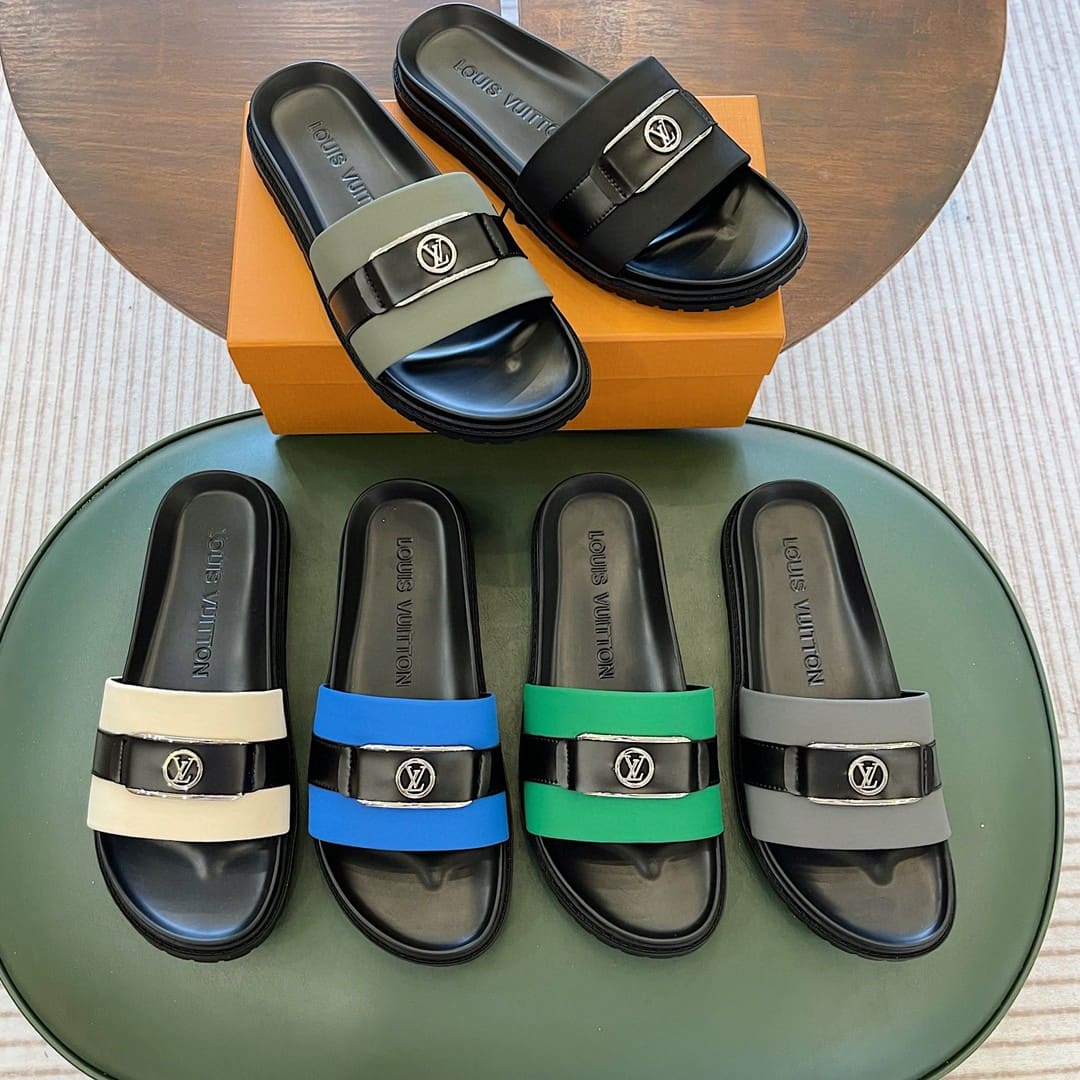 DÉP LOUIS VUITTON LV CIRCLE LOGO SANDAL AAA