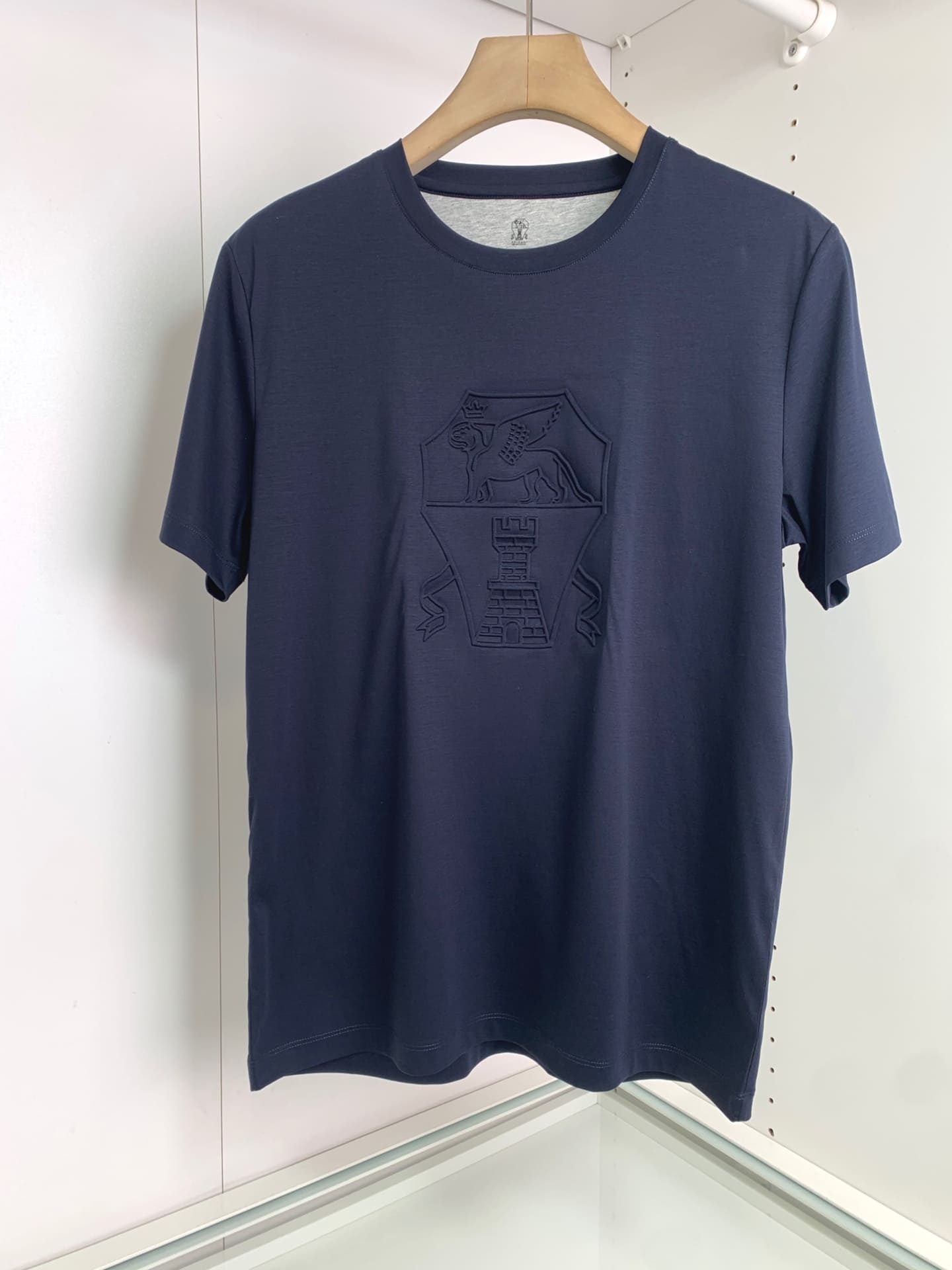 ÁO BRUNELLO CUCINELLI LOGO BLACK T SHIRT