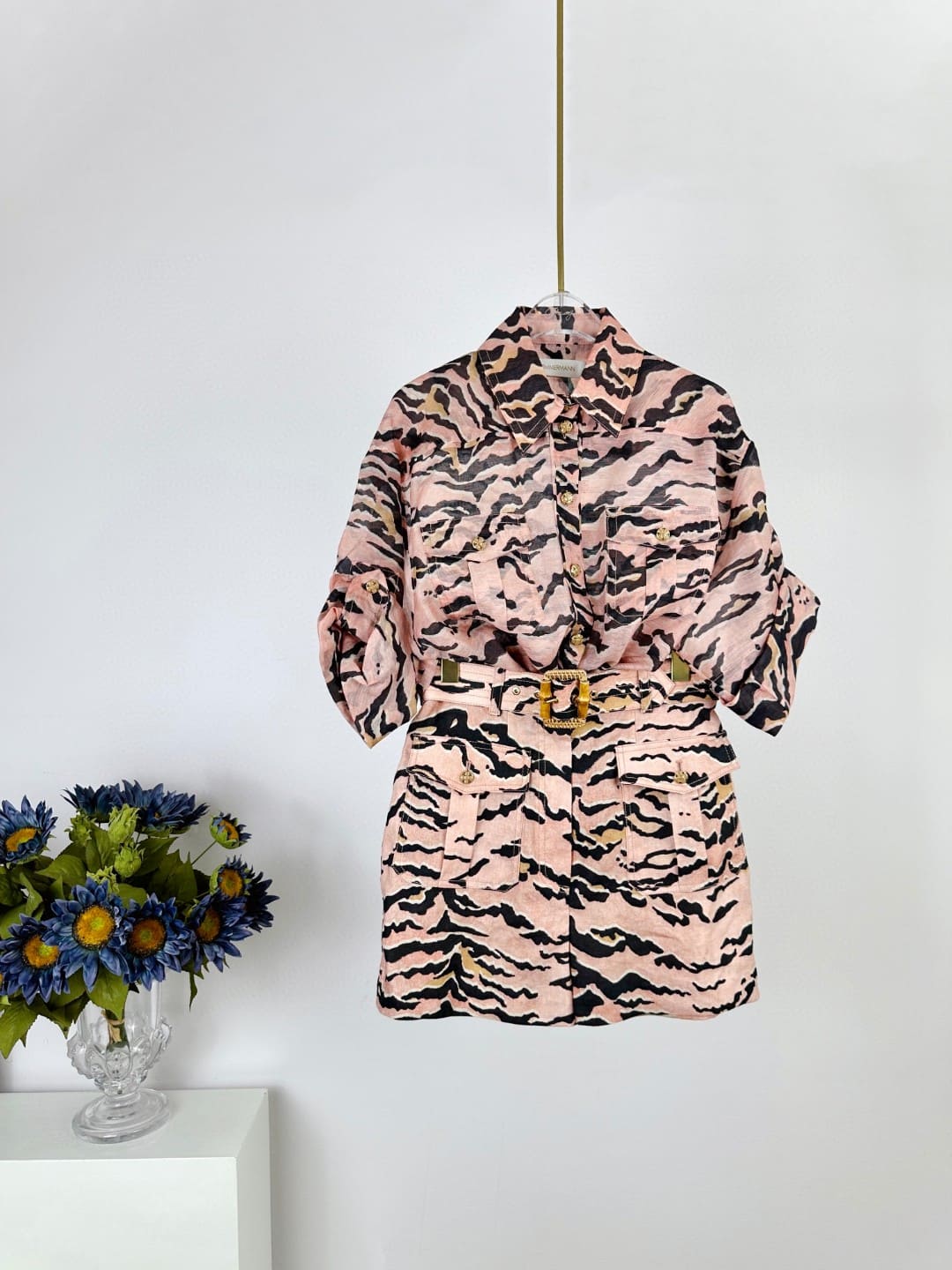 BỘ ZIMMERMANN Tiger Print Vintage Dress