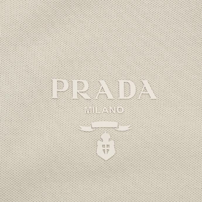 ÁO PRADA POLO SHIRT MÀU KEM UNISEX