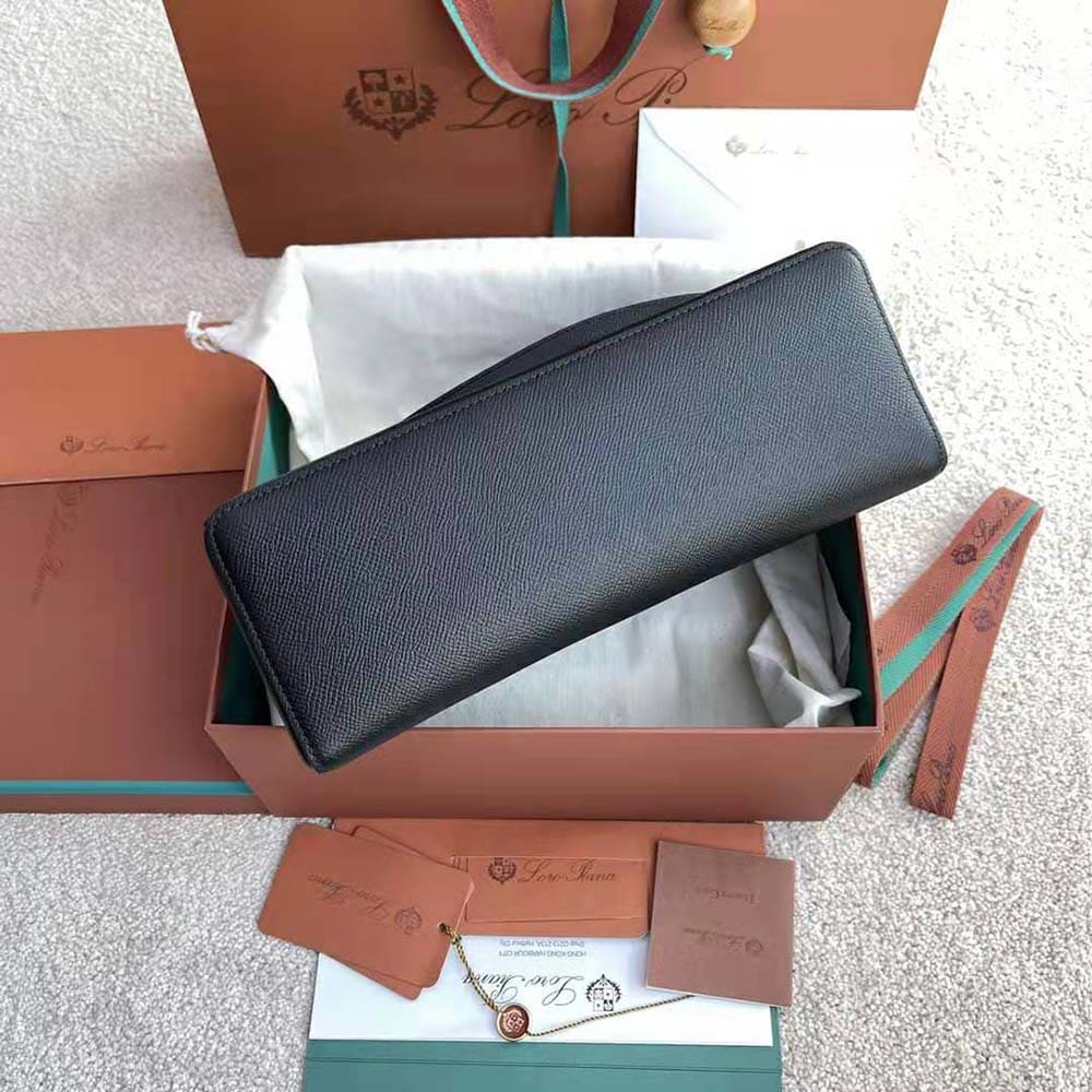 TÚI Loro Piana Women Extra Bag in Calfskin Leather-Black