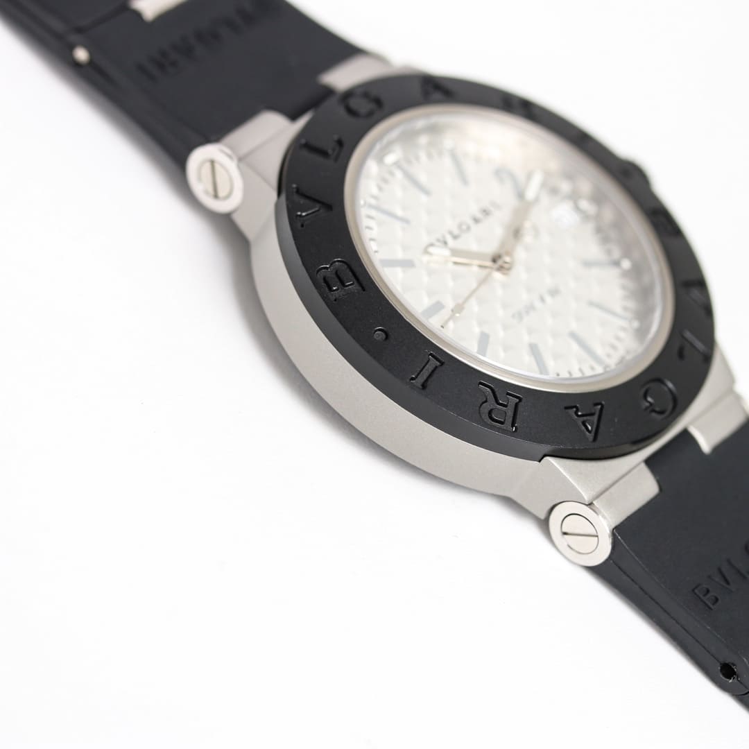 Đồng hồ BVLGARI Aluminium Automatic mặt số màu trắng