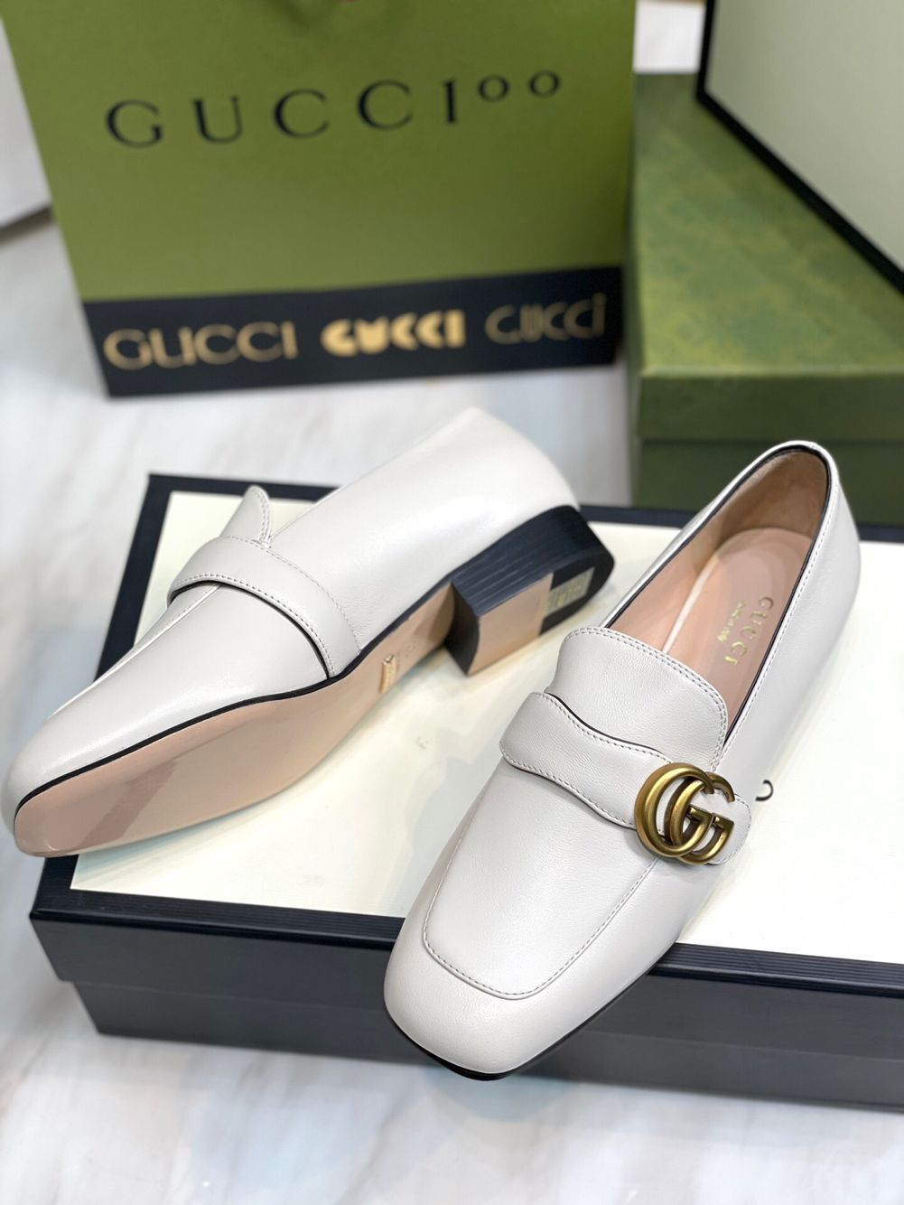 GIÀY GUCCI GG HEEL SHOES