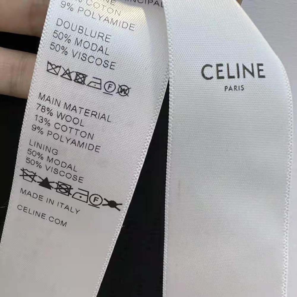 ÁO CELINE Women Chasseur Jacket in Bouclette Natté-Black