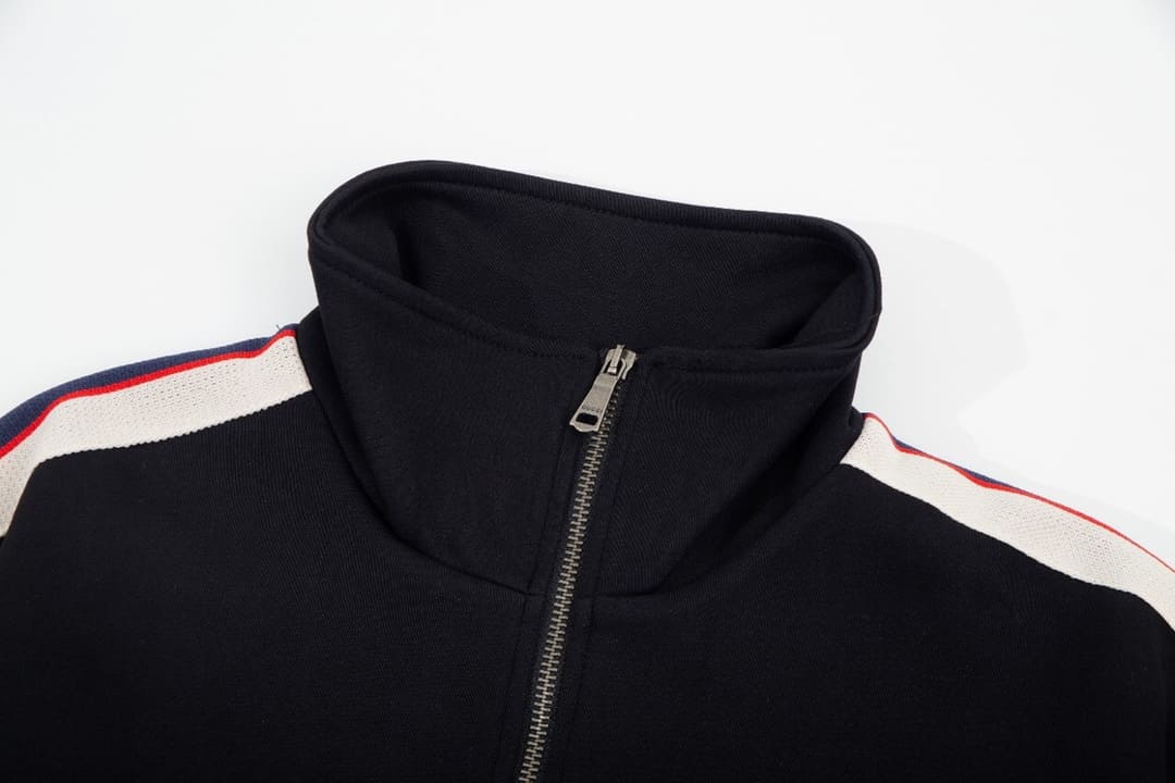 ÁO GUCCI GG Logo Arm Sweater Zip Black