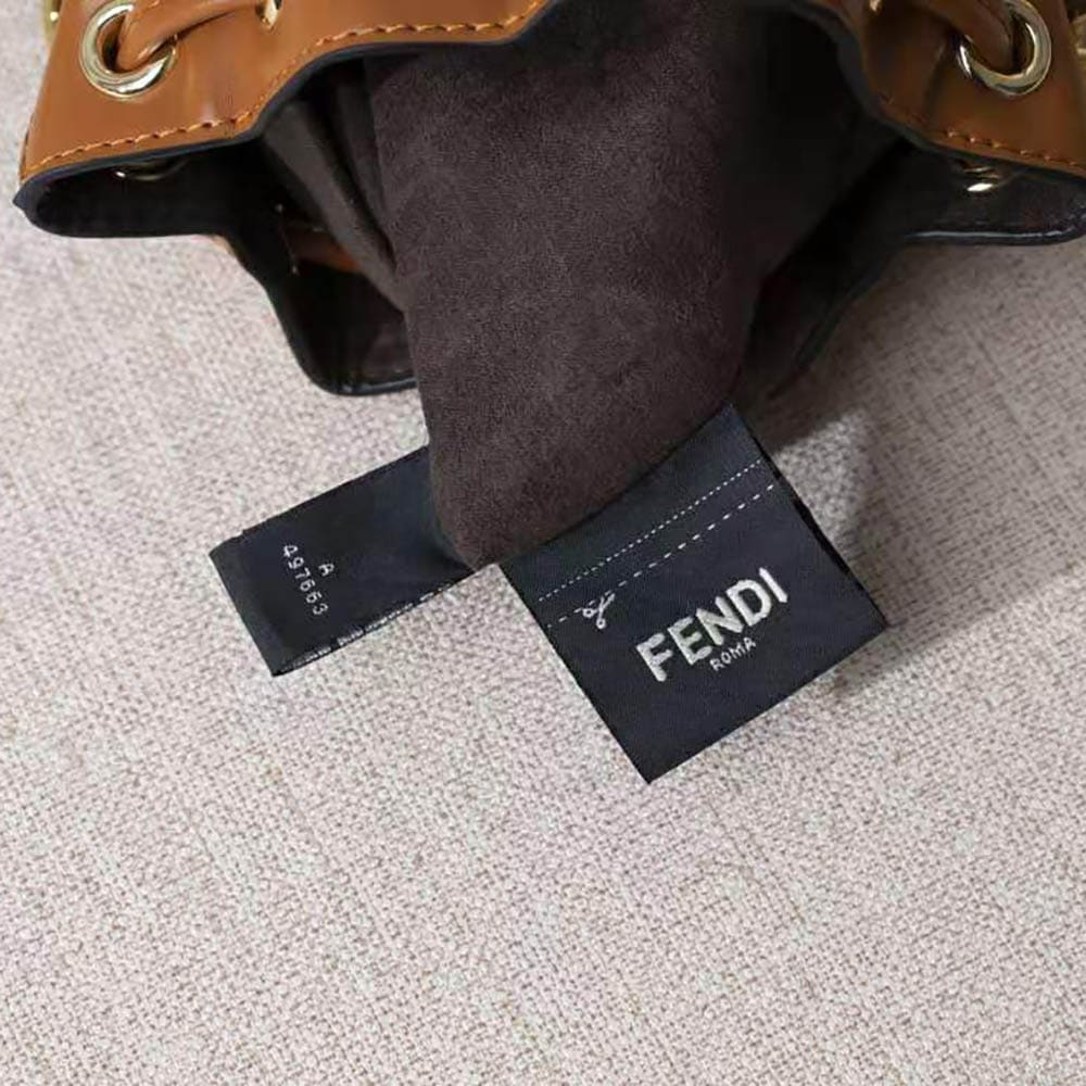 TÚI Fendi Women Mon Tresor Leather Mini Bag-Brown