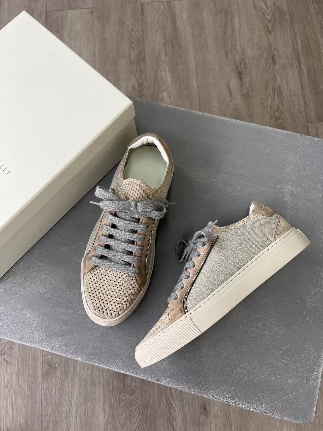 GIÀY BRUNELLO CUCINELLI SNEAKERS LOW TOP SHOES AAA DỆT KIM