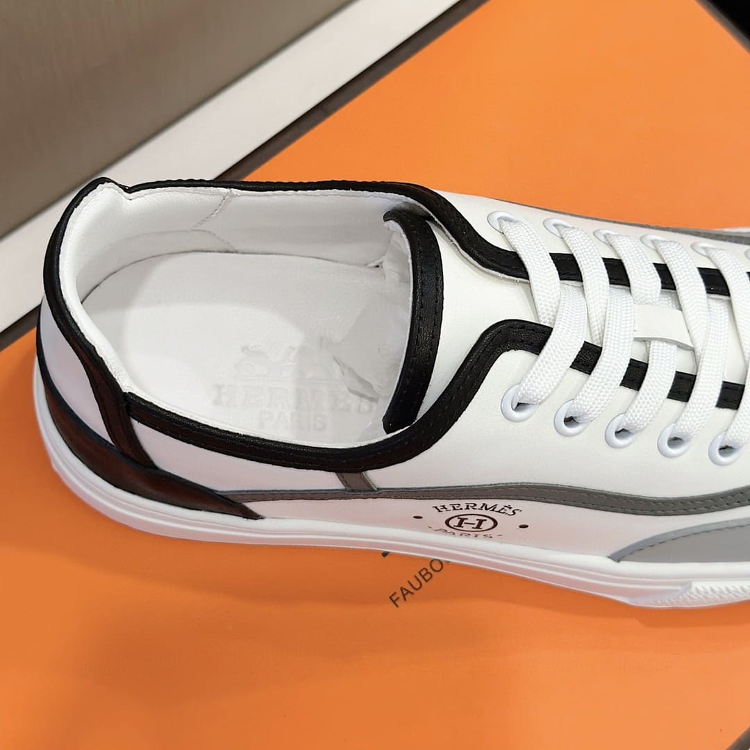 GIÀY HERMES SNEAKER LOW SPORTS WHITE