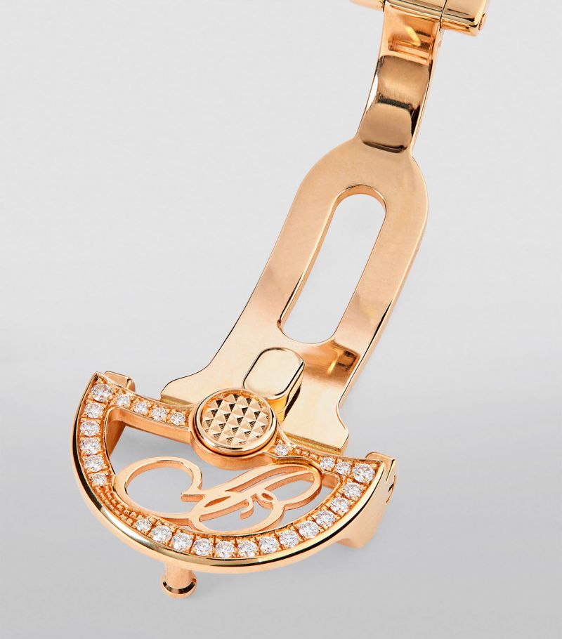 Đồng hồ BREGUET  Rose Gold and Diamond Reine de Naples 28.45mm mặt số xà cừ