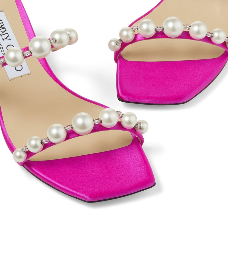 GIÀY JIMMY CHOO  Amara 45 Embellished Mules