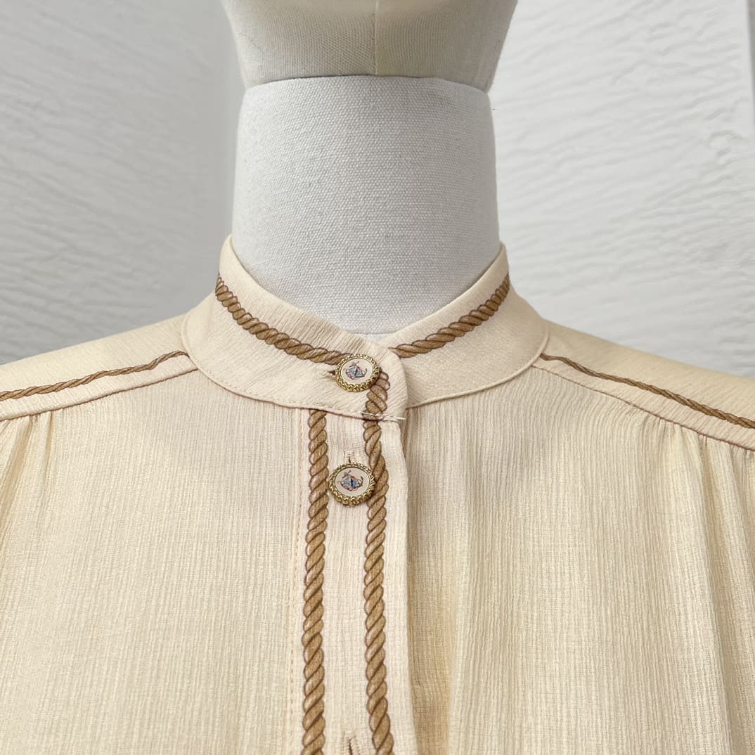 VÁY ZIMMERMANN 3/4 Sleeve Beige Loose Mini Dress High Classy