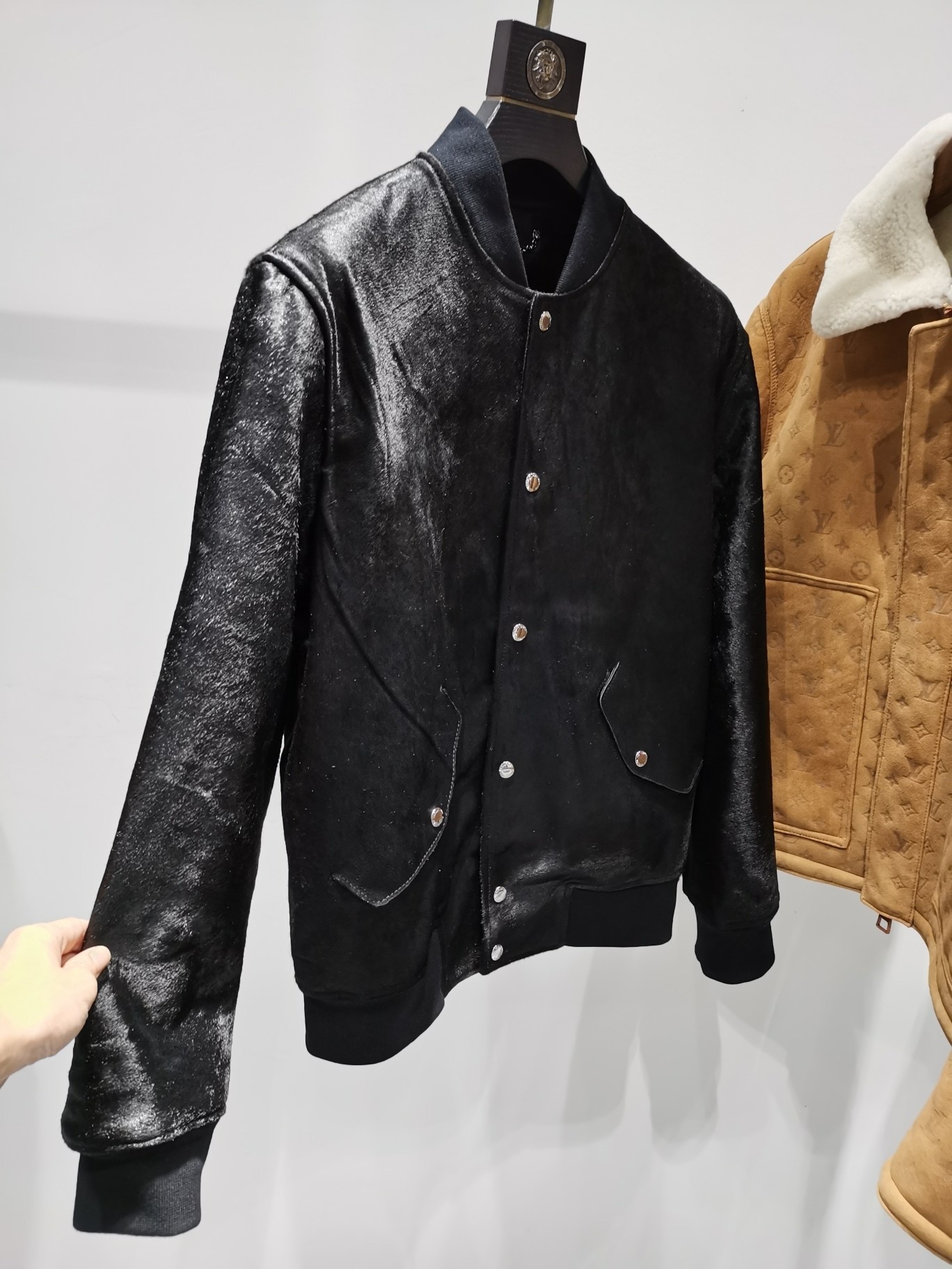 ÁO BERLUTI LEATHER JACKET
