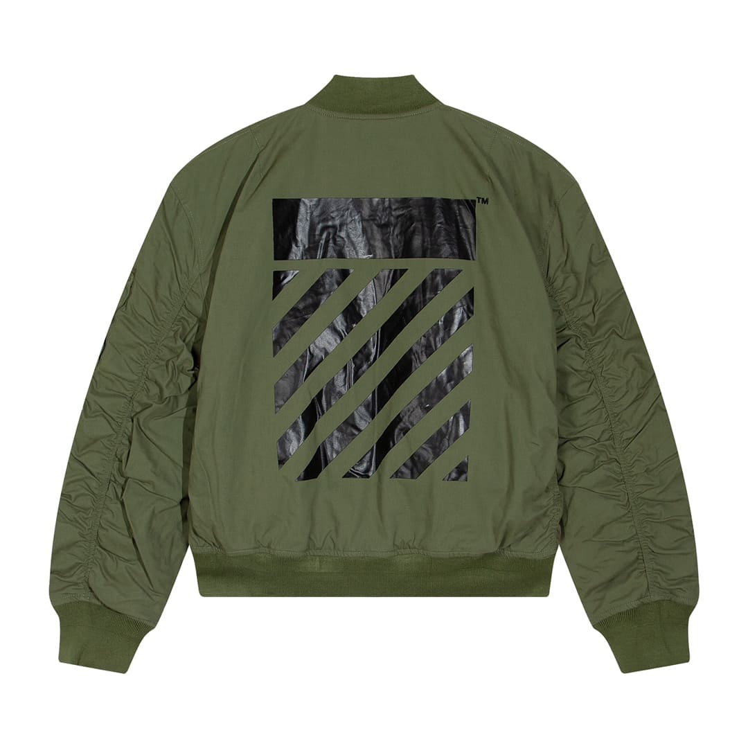 ÁO OFF-WHITE AIR FORCE GREEN WASH DENIM JACKET