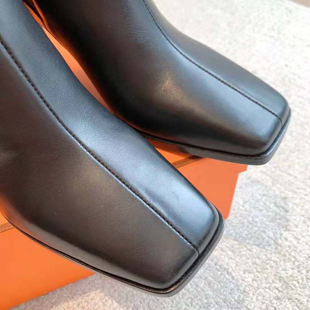GIÀY Hermes Women Gill 75 Ankle Boot-Black