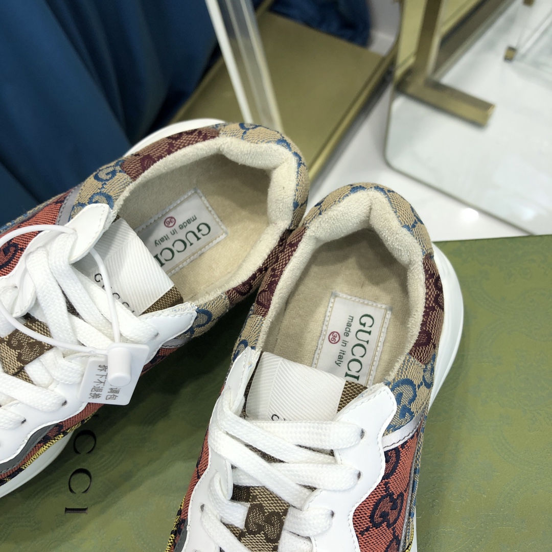 GIÀY GUCCI RHYTON GG ITALIA SNEAKERS SHOES UNISEX